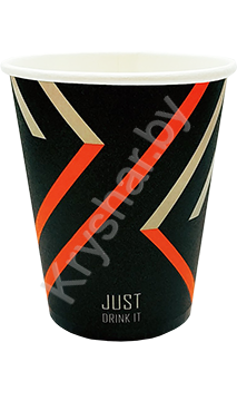 7.5 oz бумажный стакан "Just drink" 250мл