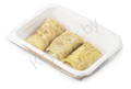 Бумажный лоток под запайку пленкой + Крышка ПЭТ  (без ГМС)