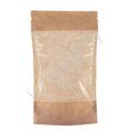 Крафт пакет  zip-lock  с окном 150х240(40+40)/100